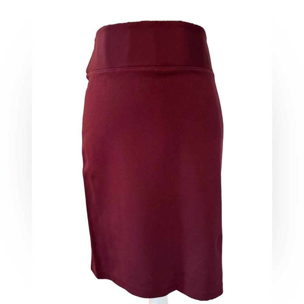 D. Jeans burgundy Knee-Length Pencil Skirt for Work